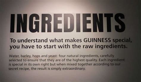 guinness beer ingredients