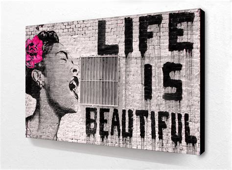 Blockmounted - Life Is Beautiful Maxi Poster - Camden Town Poster Company