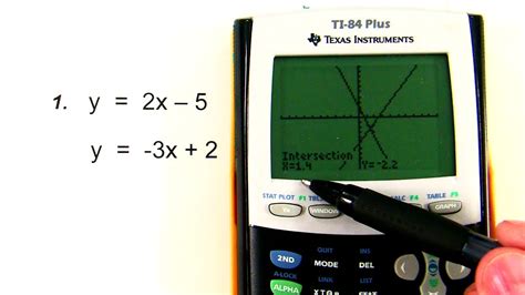 systems on calculator, algebra - YouTube