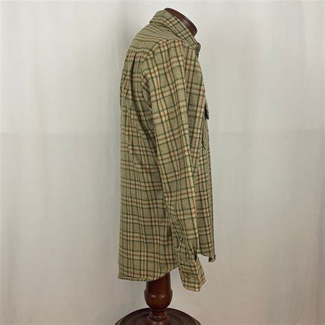 Tan Plaid Flannel Shirt Medium Men's Jacket Eighties - Etsy