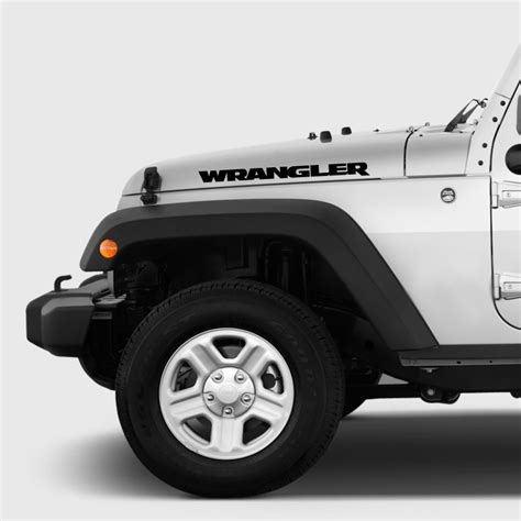 Wrangler decal for Jeep side hood