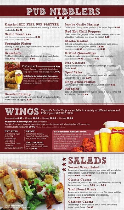 Bar And Grill Menu Templates