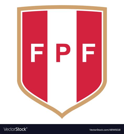 Peru football team logo Royalty Free Vector Image