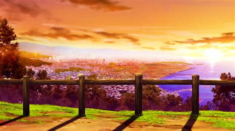 Anime City Sunset Wallpapers - Wallpaper Cave