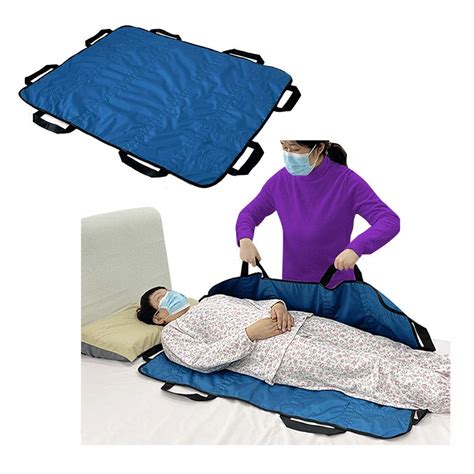 Positioning Bed Pad Patient Transfer Sheet with Handles Draw Sheets ...