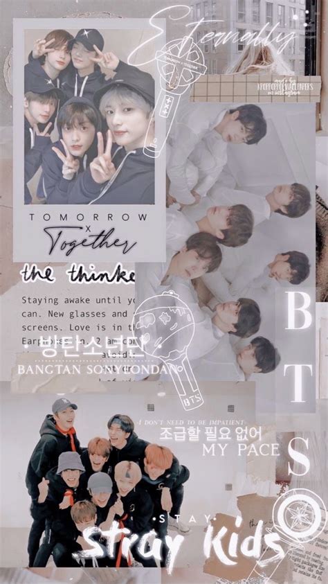 bts txt stray kids wallpaper | Bts laptop wallpaper, Wallpaper dekstop ...