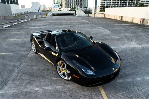 2018 Ferrari 488 Spider – Black | MVP Miami Exotic Rentals