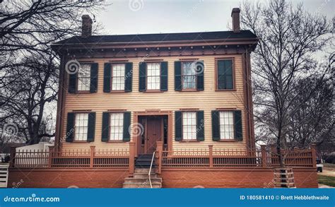 Abraham Lincoln Home. Springfield Illinois Editorial Image - Image of illinois, home: 180581410