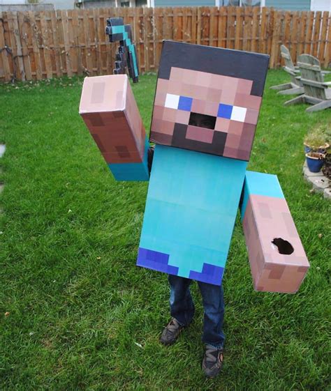 Minecraft Steve Costume - Minecraft Building Inc