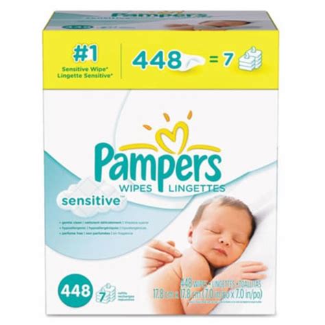 Pampers Sensitive Wipes, 7x Box, 448 Count, 7 pk / 64 ct - Kroger