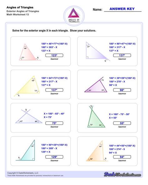 Geometry Worksheets