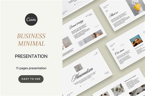 Canva Presentation Minimal Template on Behance