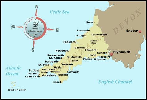 Map Of Cornwall Coast – Verjaardag Vrouw 2020