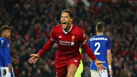 Van Dijk scores winner as Liverpool knock off Everton in FA Cup ...