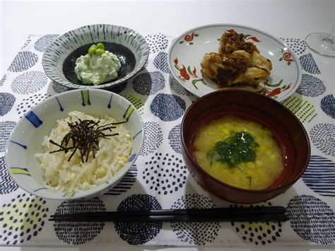 Washoku cooking in July 2018. Healthy seasonal dishes.