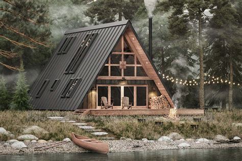 This DIY A-Frame Cabin Sleeps 8 And Can Be Built in Weeks - Maxim