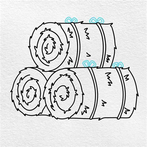 How to Draw a Hay Bale - HelloArtsy