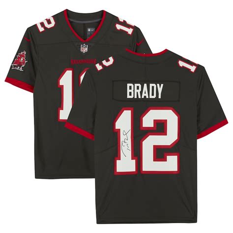 Tom Brady Tampa Bay Buccaneers Autographed Pewter Nike Limited Jersey