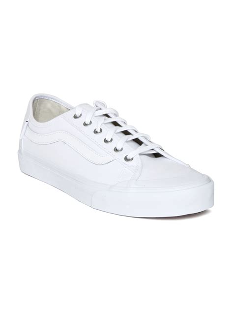 Buy Vans Men White Solid Sneakers - Casual Shoes for Men 1772949 | Myntra