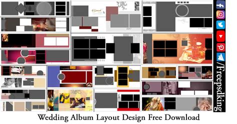 Wedding Album Layout Design Free Download - Freepsdking.com