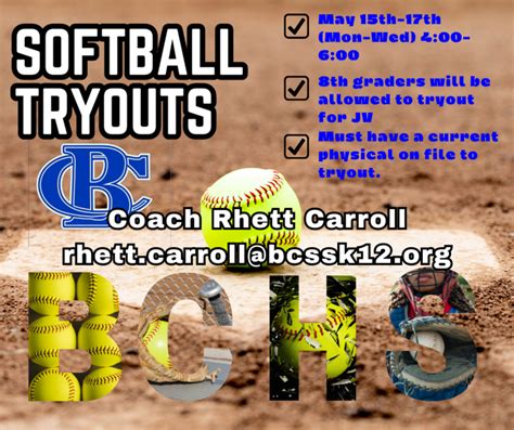 Banks County High School Host Softball Tryouts May 15th-17th | Banks ...