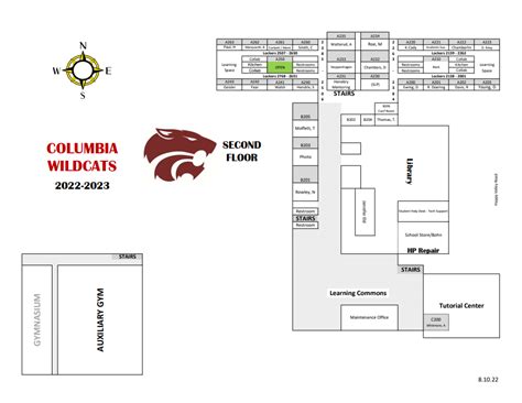 Building Map – School Map – Columbia High School