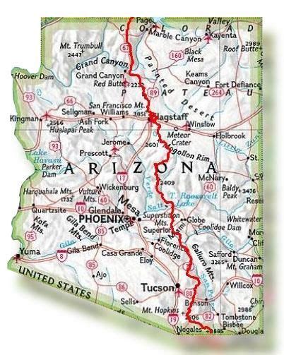 arizona-trail-map | The Hiking Life