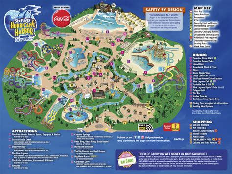 Six Flags Hurricane Harbor Map - Mount Snow Trail Map