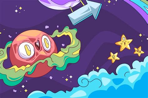 Free Vector | Crazy style space background