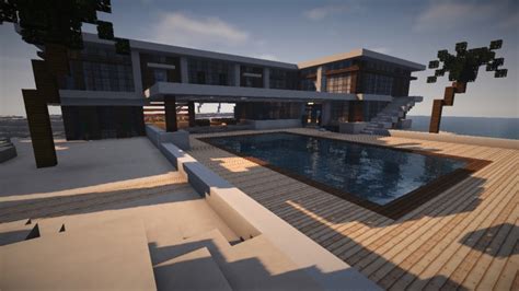 Modern Beach House + Download Minecraft Map