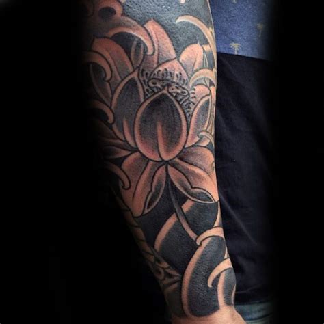 103 Amazing Lotus Flower Tattoo Designs for Men | Men flower tattoo ...