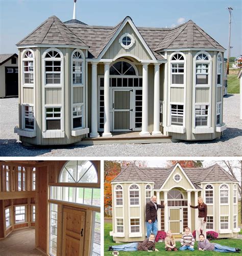 Mansion Playhouse | Play houses, Mansions, Build a playhouse