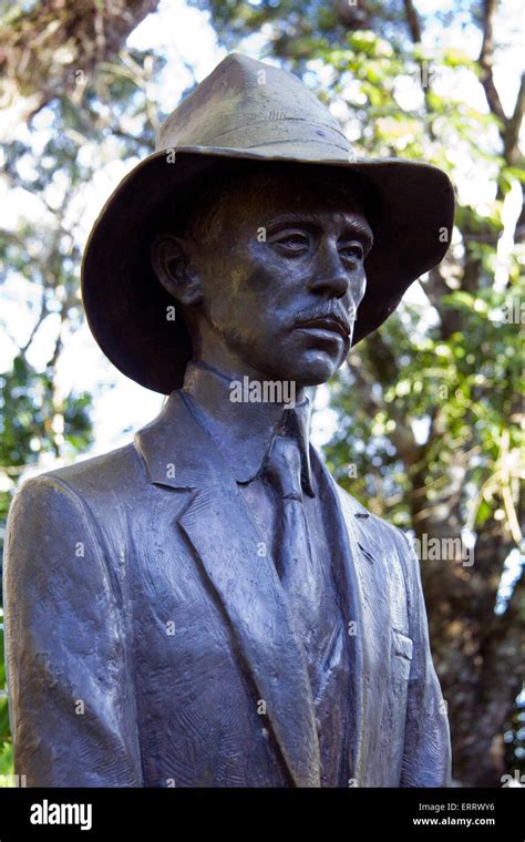 Dumont statue Iguazu Falls Brazil Stock Photo - Alamy