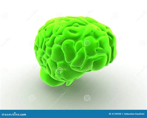 Green Brain Royalty Free Stock Photos - Image: 4129598