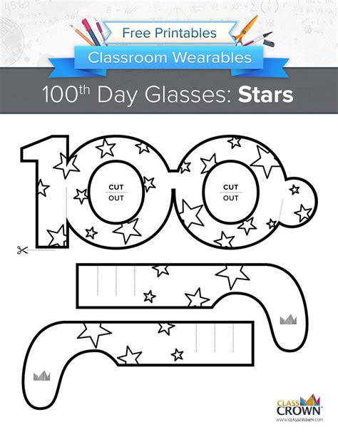 Celebrate your 100th day with these fun 100th day of school glasses ...