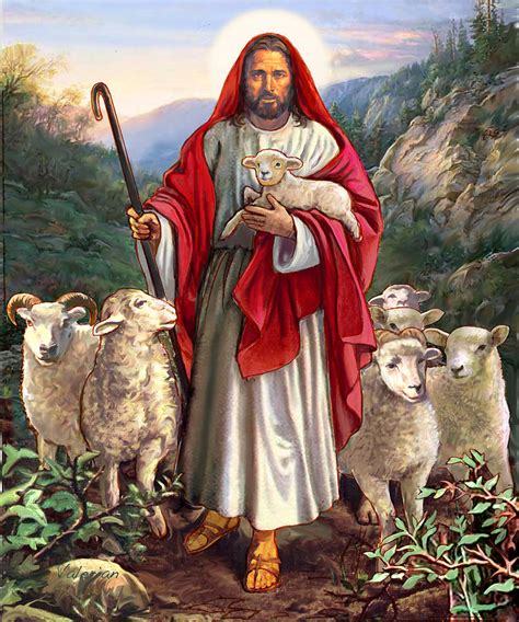 Good Shepherd Painting by Valer Ian