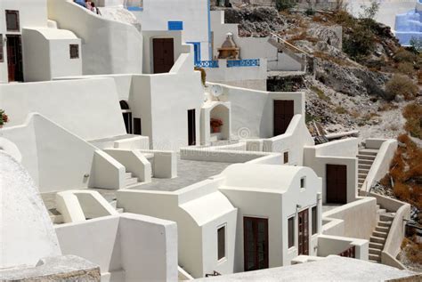 White Houses In Santorini, Greece Stock Image - Image: 5544743