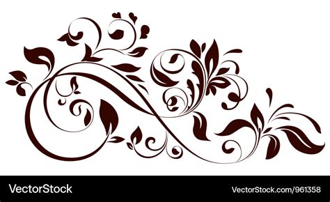 Floral ornament Royalty Free Vector Image - VectorStock