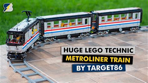 Huge custom LEGO Technic Metroliner train by Target86 - YouTube