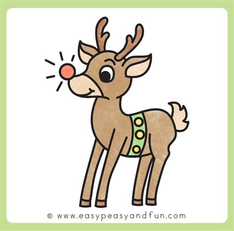 How to Draw a Reindeer – Step by Step Drawing Tutorial - Easy Peasy and Fun