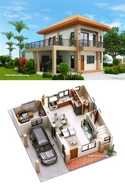 Havana – Two Storey House with Spacious Terrace | Pinoy ePlans ...