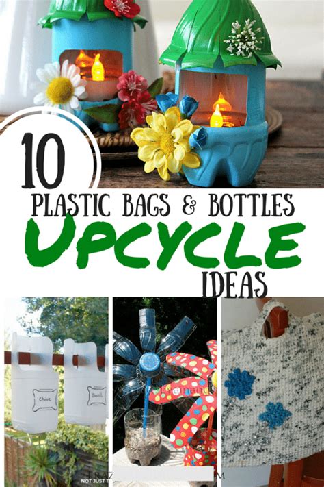 10 Ways to Upcycle Plastic Bottles and Bags - Thrifty Jinxy