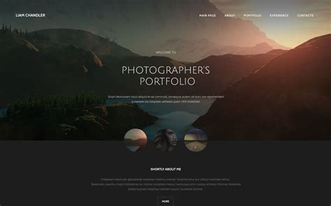 Photography Portfolio Website Template