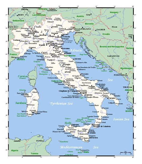 Map Of Italy And Major Cities - Get Latest Map Update