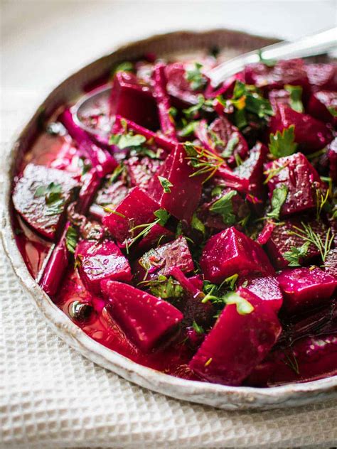 Simple Beetroot Salad With Garlic & Herbs - Real Greek Recipes