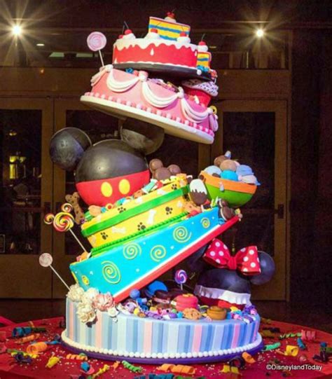 Mickey's 90th Birthday Cake on Display at Disneyland's Grand ...