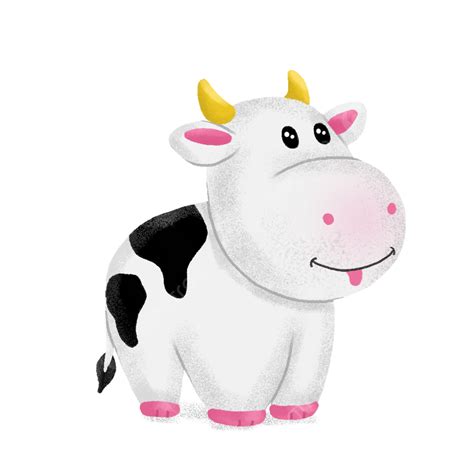 Cute Cow Illustration, Cute Cow, Animal Clipart, Cartoon Cow PNG ...