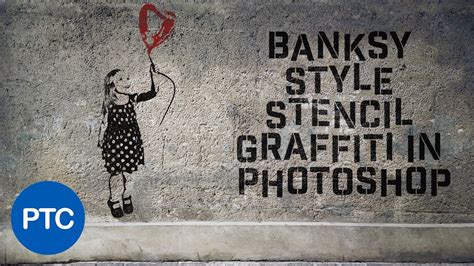 Banksy Style Stencil Graffiti Effect In Photoshop - YouTube