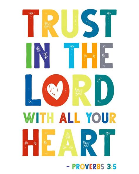 the words trust in the lord with all your heart