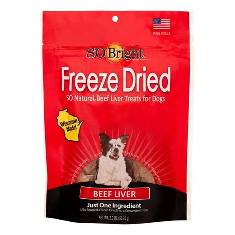 SO BRIGHT Freeze Dried Beef Liver Dog Treats, 2oz. - Walmart.com ...